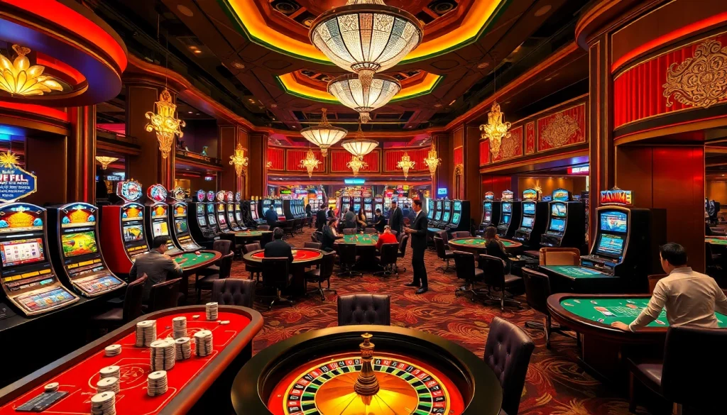 Experience the thrill of the casino with games at https://twin68.network/, featuring exciting poker tables and vibrant slot machines.