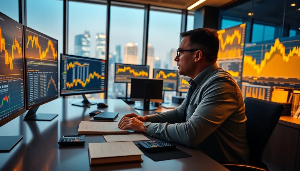 Observe a professional analyzing GOLD SIGNALS in a dynamic trading environment.