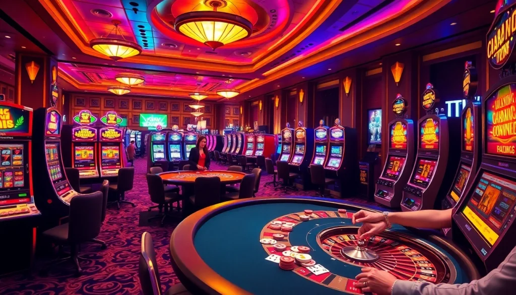 Experience thrilling gameplay at i1dompet casino with engaging card games and vibrant slot machines.