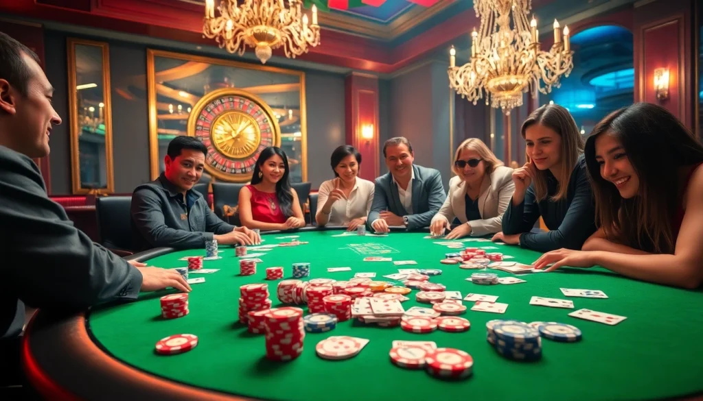 Experience the thrilling e28 casino games with vibrant poker chips and playing cards.